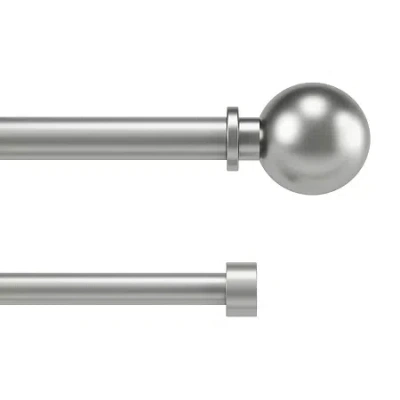 Umbra Bolas Double Curtain Rod In Silver