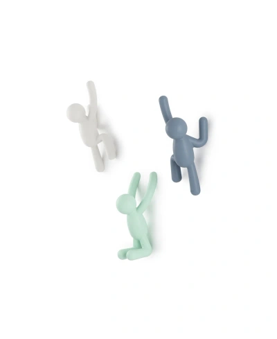 Umbra Buddy Wall Hooks, Set Of 3 In Multi Colored