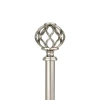 Umbra Cage Ball 1 In Adjustable Curtain Rod In Silver