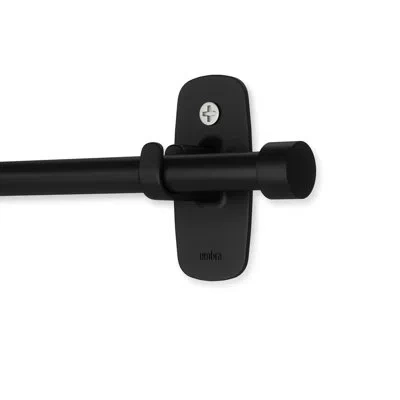Umbra Cappa Adhera Curtain Rod In Black