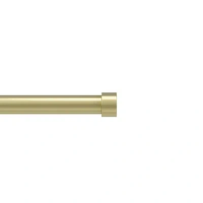 Umbra Cappa Adjustable 1" Steel Single Curtain Rod Set In Gold