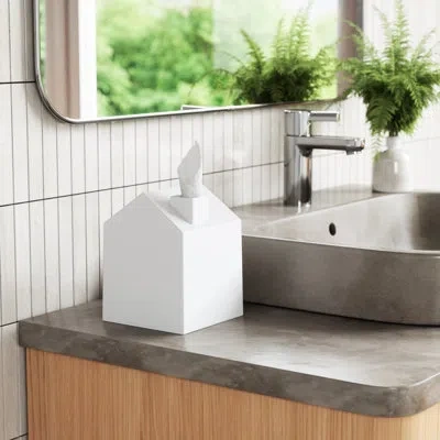 Umbra Casa Tissue Box Cover In White