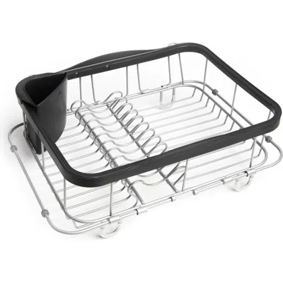 Umbra Convertible Sinkin Dish Drying Rack In Black