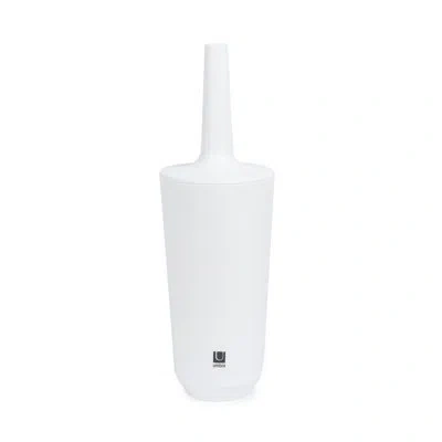 Umbra Corsa 14.25in. H Free Standing Toilet Brush And Holder In White