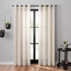 Umbra Dagen Grommet Top Sheer Single Curtain Panel In Sand