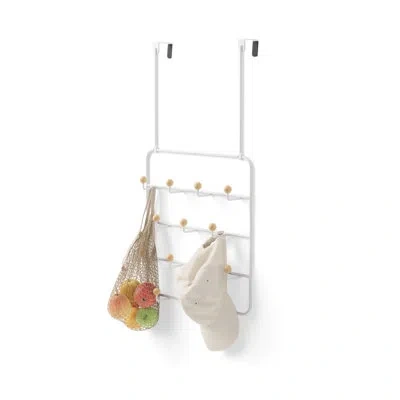 Umbra Estique 14 Hook Overdoor Organizer In Brown;white