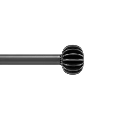 Umbra Finn 1 In Adjustable Curtain Rod In Black