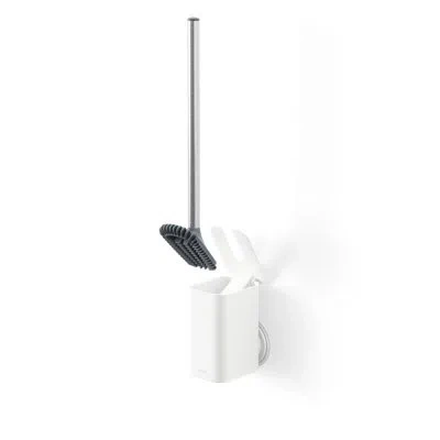 Umbra Flex Adhesive 17.6" Plastic Toilet Brush In Natural