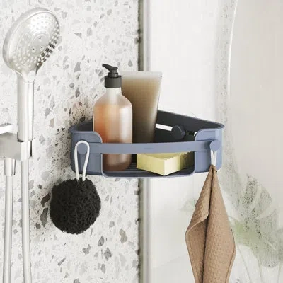 Umbra Flex Adhesive Shower Basket In Slate Blue