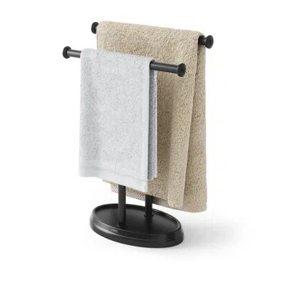 Umbra Free Standing Towel Stand In Black