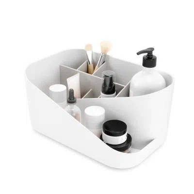 Umbra Glam Cosmetic Organizer In White,grey