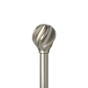 Umbra Helix 1 In Adjustable Curtain Rod In Silver