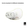 UMBRA HUBBA PEBBLE 24 X 36 MIRROR METALLIC TITANIUM