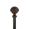 Umbra Marble Knob 1 In Adjustable Curtain Rod In Brown