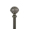 Umbra Marble Knob 1 In Adjustable Curtain Rod In Gray