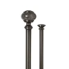 Umbra Marble Knob Double Curtain Rod In Gray