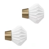 Umbra Mix & Match Acrylic Pleated 2-pc. Finials In Multi
