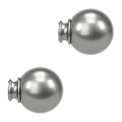 Umbra Mix & Match Ball 2-pc. Finials In Silver