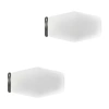 Umbra Mix & Match Geo 2-pc. Finials In White