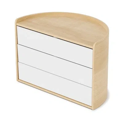 Umbra Moona Jewelry Box In White,natural