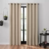 Umbra Ottoman Grommet Top 100% Blackout Single Curtain Panel In Sand