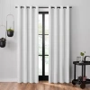 Umbra Ottoman Grommet Top 100% Blackout Single Curtain Panel In White