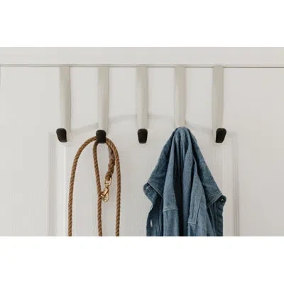 Umbra Schook Over-the-door 5 Hook Rack In Nickel