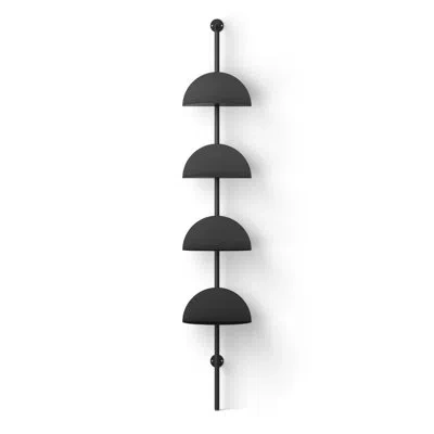 Umbra Solis Metal Adjustable Shelf With 4 Functional Shelves In Black