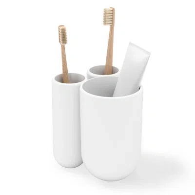 Umbra Touch Toothbrush Holder In White