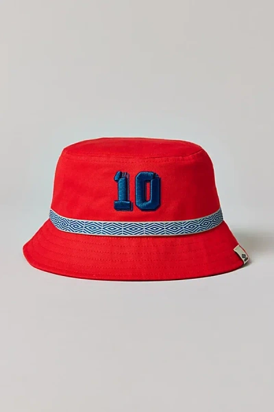 Umbro 10 Bucket Hat In Fire Finch, Men's At Urban Outfitters In Red