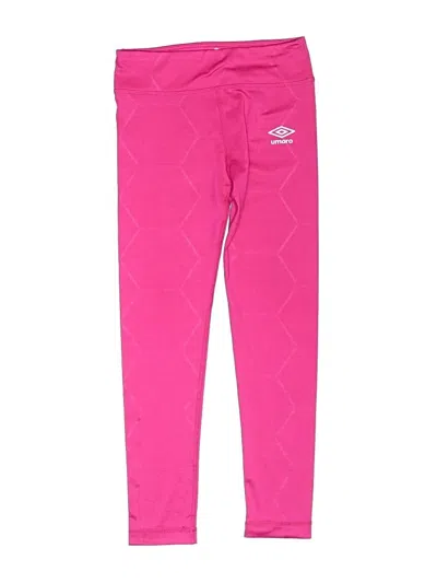 Pre-owned Umbro Kids' Active Pants In Pink