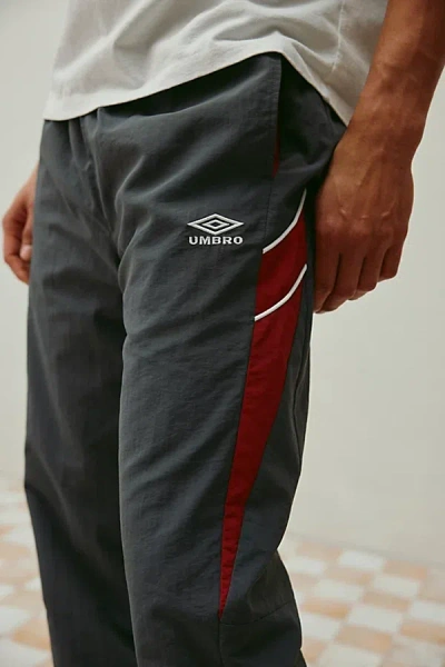 Umbro Baggy Fit Track Pant In Iron Gate/red Dahlia/brilliant White, Men's At Urban Outfitters