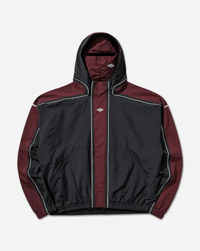Umbro Bench Jacket Burgundy / Carbon Black In Multicolor