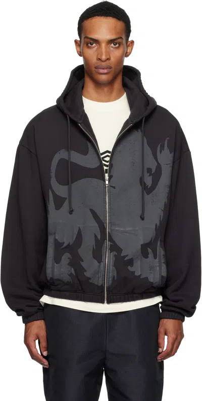 Umbro Black Heraldic Zip Up Hoodie