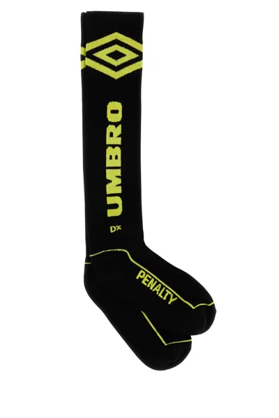 Umbro Black Stretch Cotton Blend Socks