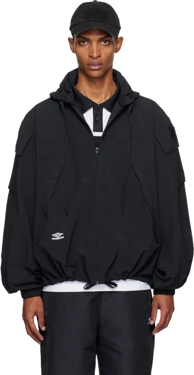 Umbro Black Tactical Windbreaker Jacket