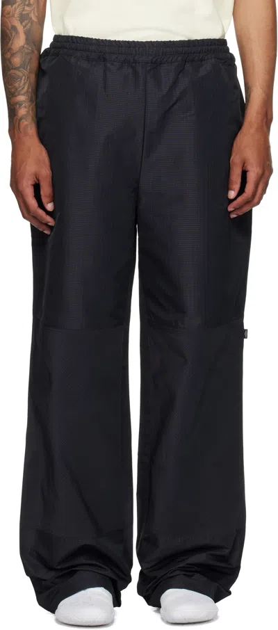 Umbro Brown & Navy Check Track Pants