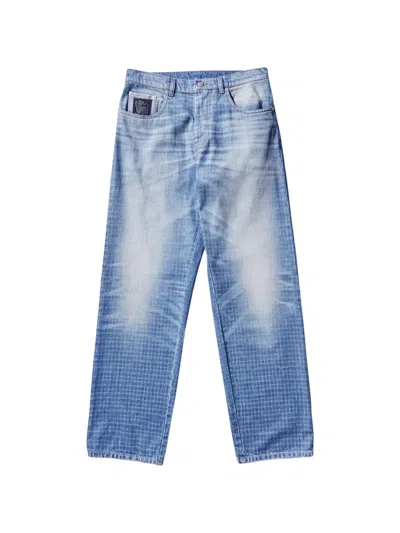Umbro Checked Jeans In Blue