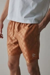 Umbro Checkerboard Pattern 7" Short In Umen Biscuit/soft Silt, Men's At Urban Outfitters