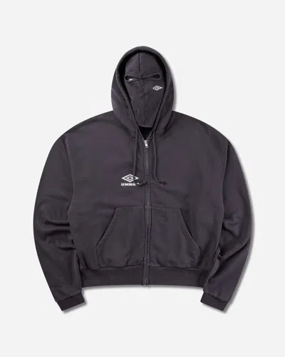 Umbro Compact Masked Zip Hoodie Washed In Blue