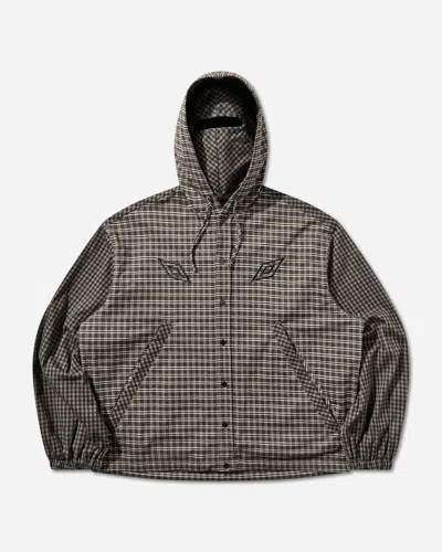 Umbro Double Plaid Overshirt Dark In Gray