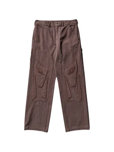 Umbro Shinguard Canvas Pants Black Olive In Brown