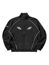 Umbro Eyes Piped-trim Track Jacket In Black