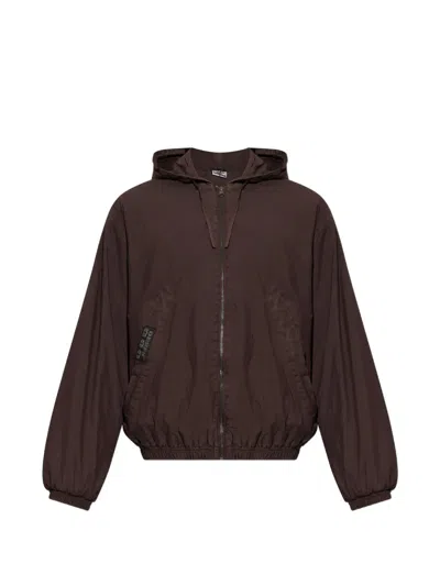 Umbro Insulated Hooded Jacket In Brown