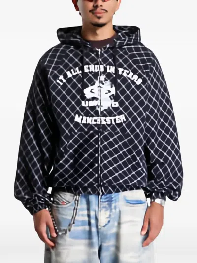 Umbro It All Ends In Tears Masked Hoodie Anthracite In Black