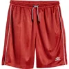 Umbro Jacquard Stripe Football Shorts In Fire Whirl