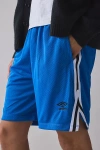 Umbro Lacrosse 8" Mesh Short In Royal/black Beauty, Men's At Urban Outfitters In Blue