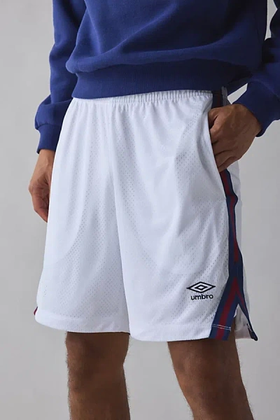 Umbro Lacrosse 8" Mesh Short In White/black Beauty, Men's At Urban Outfitters