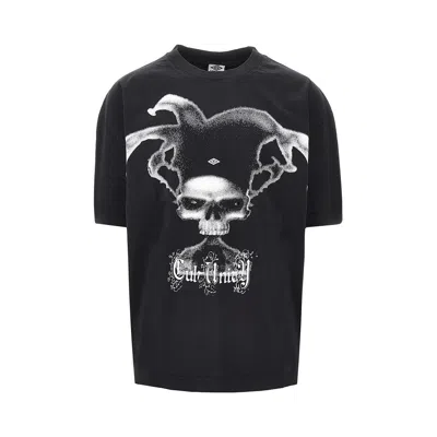 Umbro 'lasered Jester' Print T-shirt In Black