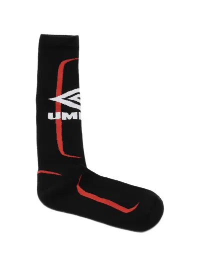 Umbro Logo-detail Socks In Black